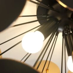 Schwarz-goldene Deckenlampe Kinan -Philips Store 9621167 4