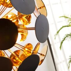 Hängelampe Kinan Mit Scheiben In Schwarz U. Gold 15 Hängelampe Kinan Mit Scheiben In Schwarz U. Gold -Philips Store 9621169 4