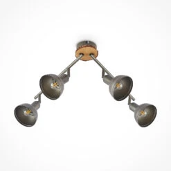 Lindby Nesrin Deckenlampe Mit Holzscheibe, 4-fl. 14 Lindby Nesrin Deckenlampe Mit Holzscheibe, 4-fl. -Philips Store 9626560 3