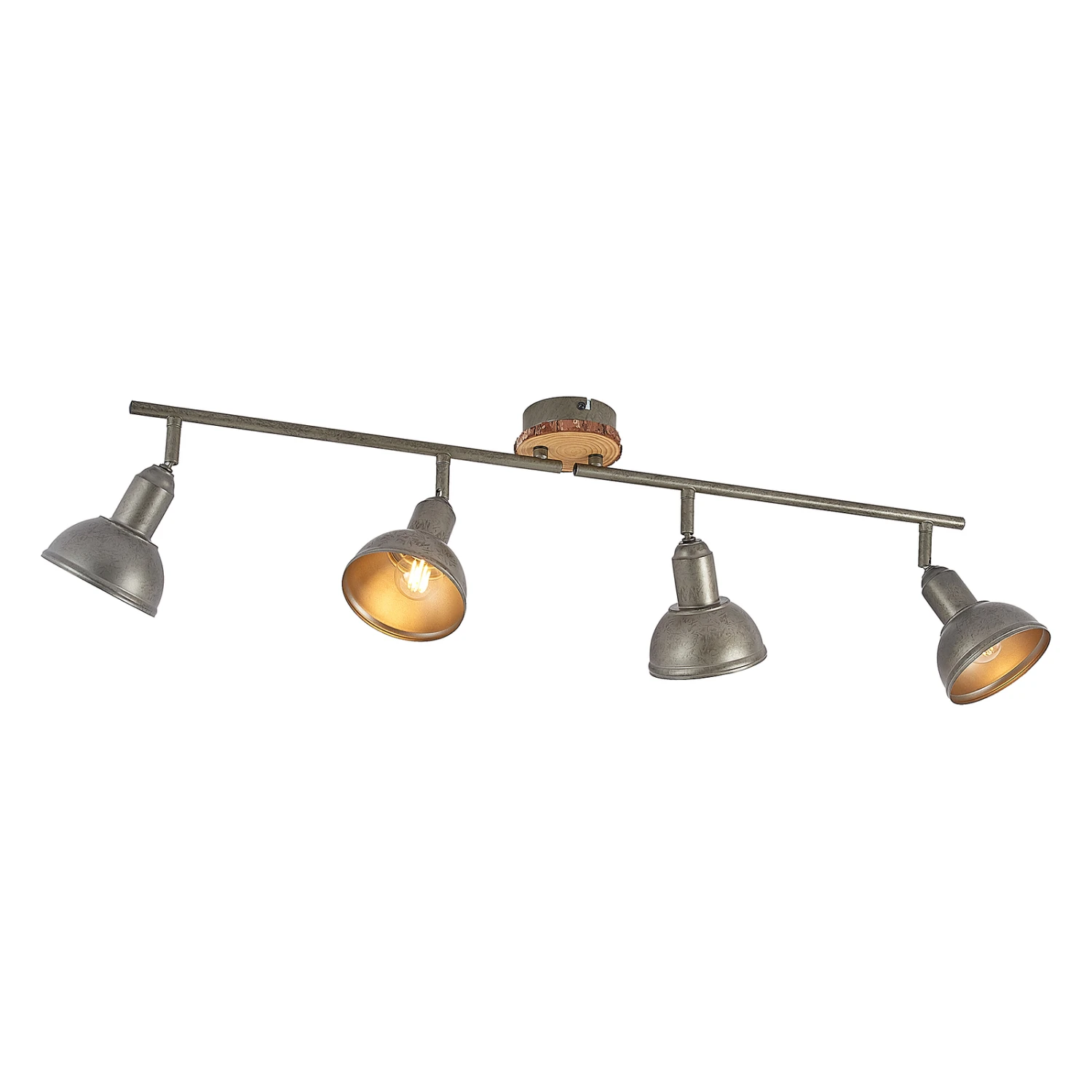 Lindby Nesrin Deckenlampe Mit Holzscheibe, 4-fl. 8 Lindby Nesrin Deckenlampe Mit Holzscheibe, 4-fl. – Bild 6