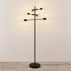 Lindby Estar Stehleuchte Aus Metall, Sechsflammig -Philips Store 9626605 4