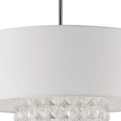 Lindby Estera Deckenleuchte Mit Behang, Weiß -Philips Store 9626840 7