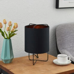 Lindby Kesta Tischleuchte, Schwarz-gold, 32 Cm -Philips Store 9627130 2