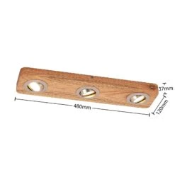 Lindby Mikari LED-Deckenleuchte Aus Holz, 3-fl. -Philips Store 9627413 4