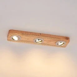 Lindby Mikari LED-Deckenleuchte Aus Holz, 3-fl. -Philips Store 9627413 5