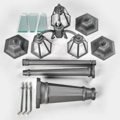 3-flammiger Kandelaber Edana In Grafitgrau -Philips Store 9630066 6