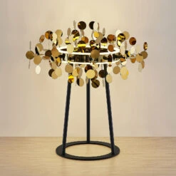 Lucande Glimmo LED-Tischleuchte, Schwarz, Messing 13 Lucande Glimmo LED-Tischleuchte, Schwarz, Messing -Philips Store 9639494 3