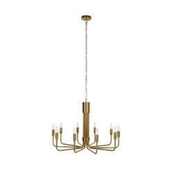 Lindby Elanova Kronleuchter, Zehnflammig, Messing 14 Lindby Elanova Kronleuchter, Zehnflammig, Messing -Philips Store 9639658 3