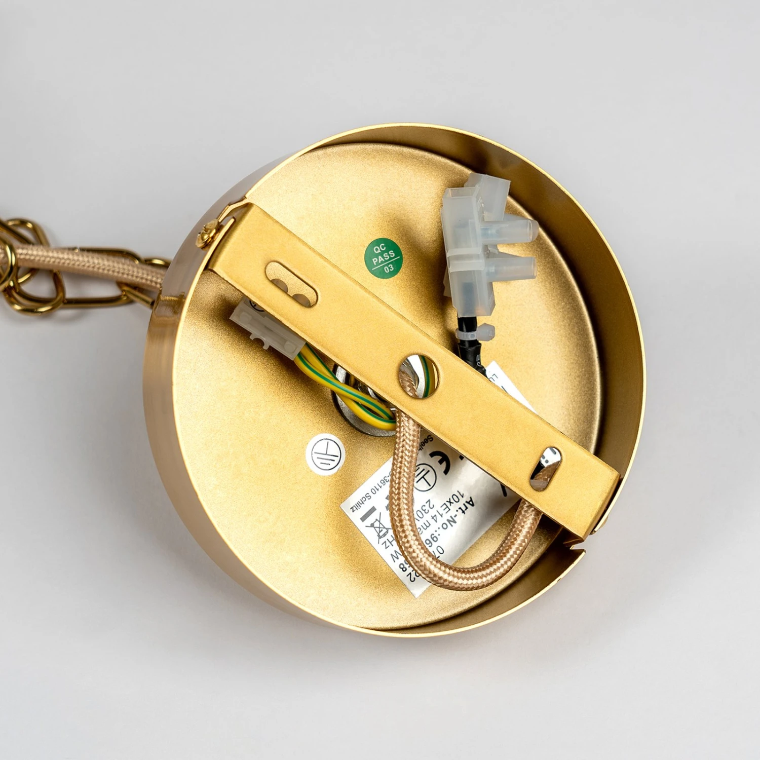 Lindby Elanova Kronleuchter, Zehnflammig, Messing 11 Lindby Elanova Kronleuchter, Zehnflammig, Messing – Bild 9