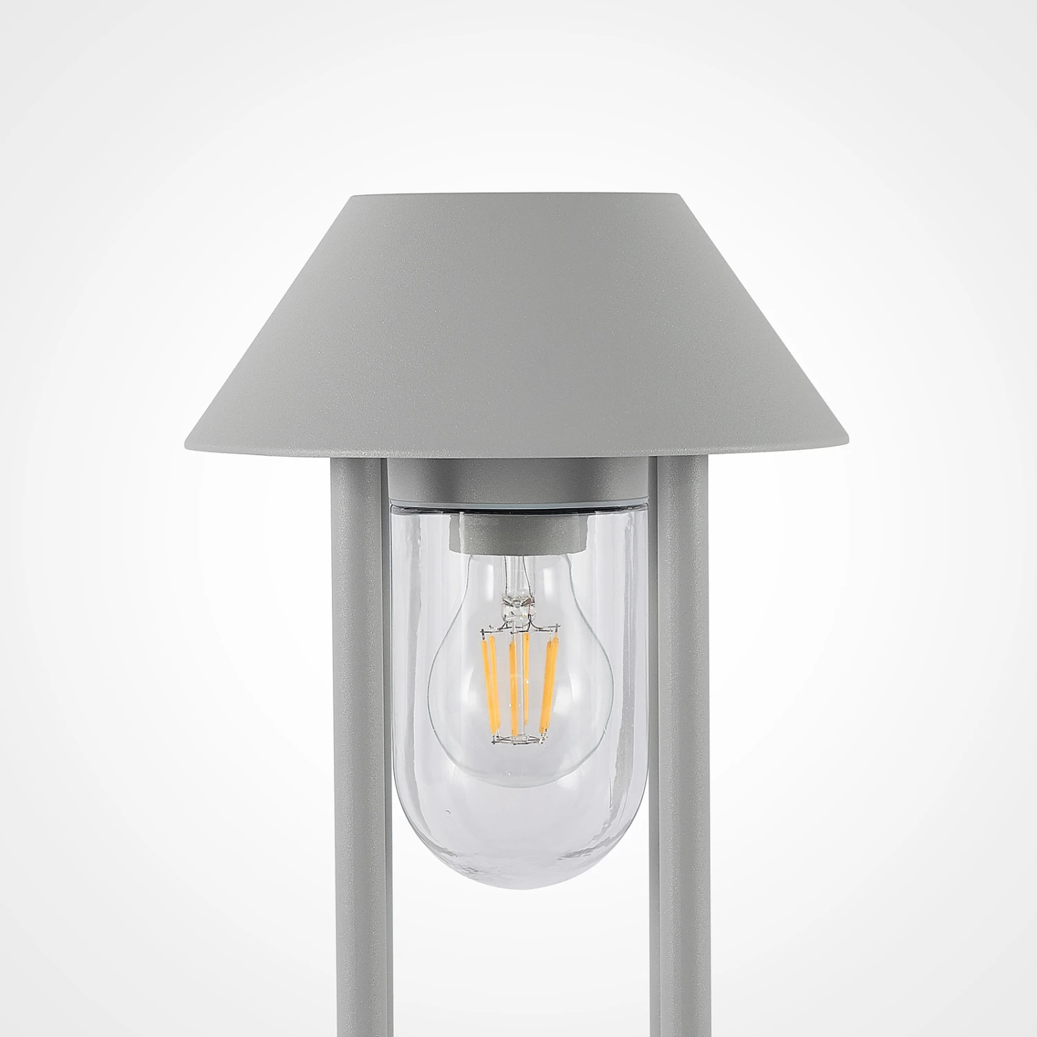 Lucande Olinum Sockelleuchte, Silbergrau 6 Lucande Olinum Sockelleuchte, Silbergrau – Bild 4