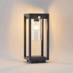 Lindby Abilum Sockelleuchte, Dunkelgrau, 35 Cm -Philips Store 9647115 2