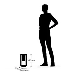 Lindby Abilum Sockelleuchte, Dunkelgrau, 35 Cm -Philips Store 9647115 6