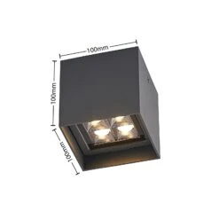 Lindby Eveta LED-Deckenleuchte Für Außen, Eckig 16 Lindby Eveta LED-Deckenleuchte Für Außen, Eckig -Philips Store 9915017 5