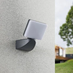 Lindby Melamika LED-Außenstrahler -Philips Store 9932055 1