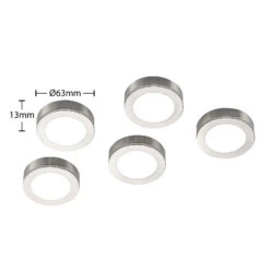 Arcchio Vilam LED-Unterbaulampen 5er-Set Nickel -Philips Store 9934105 4