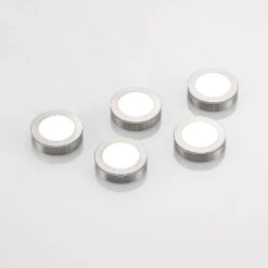 Arcchio Vilam LED-Unterbaulampen 5er-Set Nickel -Philips Store 9934105 5