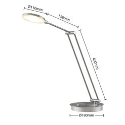 Lucande Ensley LED-Tischleuchte, Nickel 15 Lucande Ensley LED-Tischleuchte, Nickel -Philips Store 9940009 4