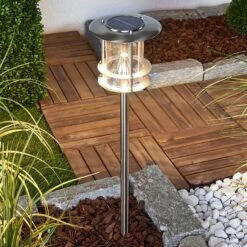 Sumaya - LED-Solarlampe Aus Edelstahl