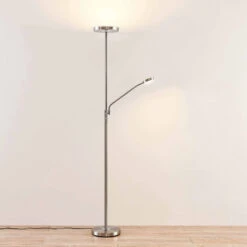 Lindby Sumani LED-Stehleuchte, Rund, Nickel 14 Lindby Sumani LED-Stehleuchte, Rund, Nickel -Philips Store 9945427 3