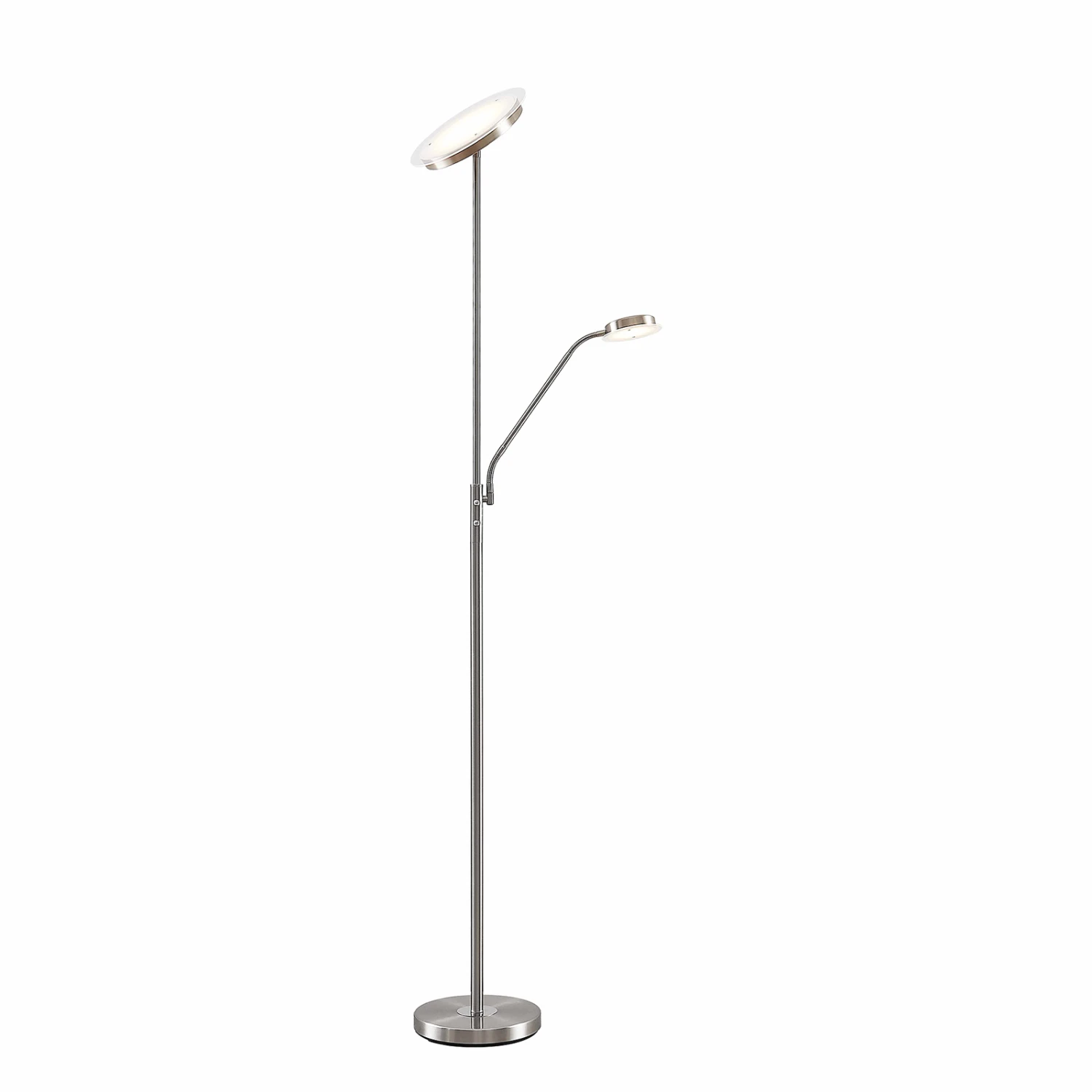 Lindby Sumani LED-Stehleuchte, Rund, Nickel 8 Lindby Sumani LED-Stehleuchte, Rund, Nickel – Bild 6