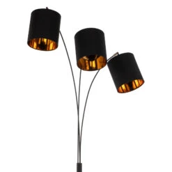 Lindby Nanika Stehleuchte, Schwarz/gold -Philips Store 9945502 4