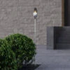 Lindby Jari LED-Solarleuchte, Edelstahl, Rauchgrau -Philips Store 9945531