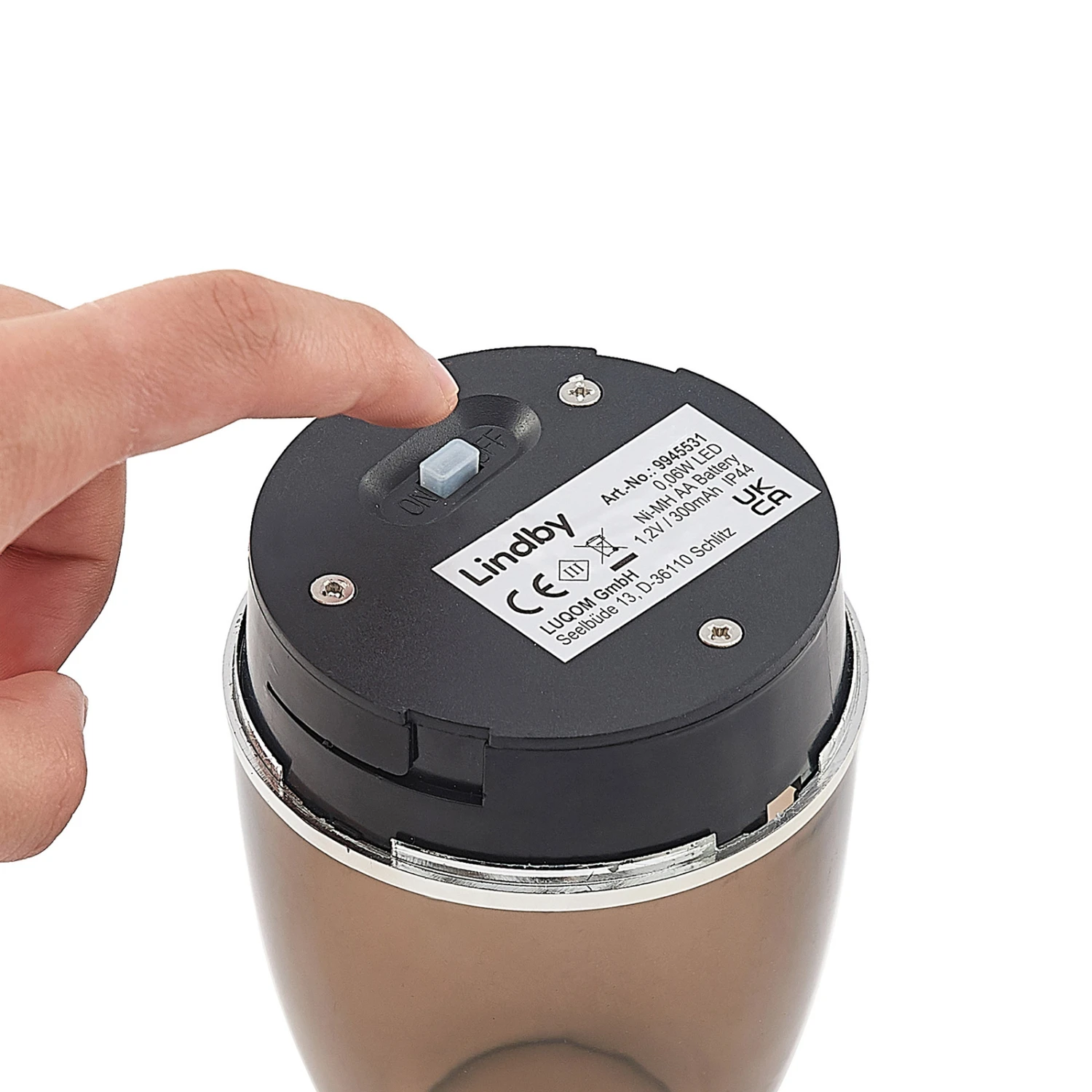 Lindby Jari LED-Solarleuchte, Edelstahl, Rauchgrau 10 Lindby Jari LED-Solarleuchte, Edelstahl, Rauchgrau – Bild 8