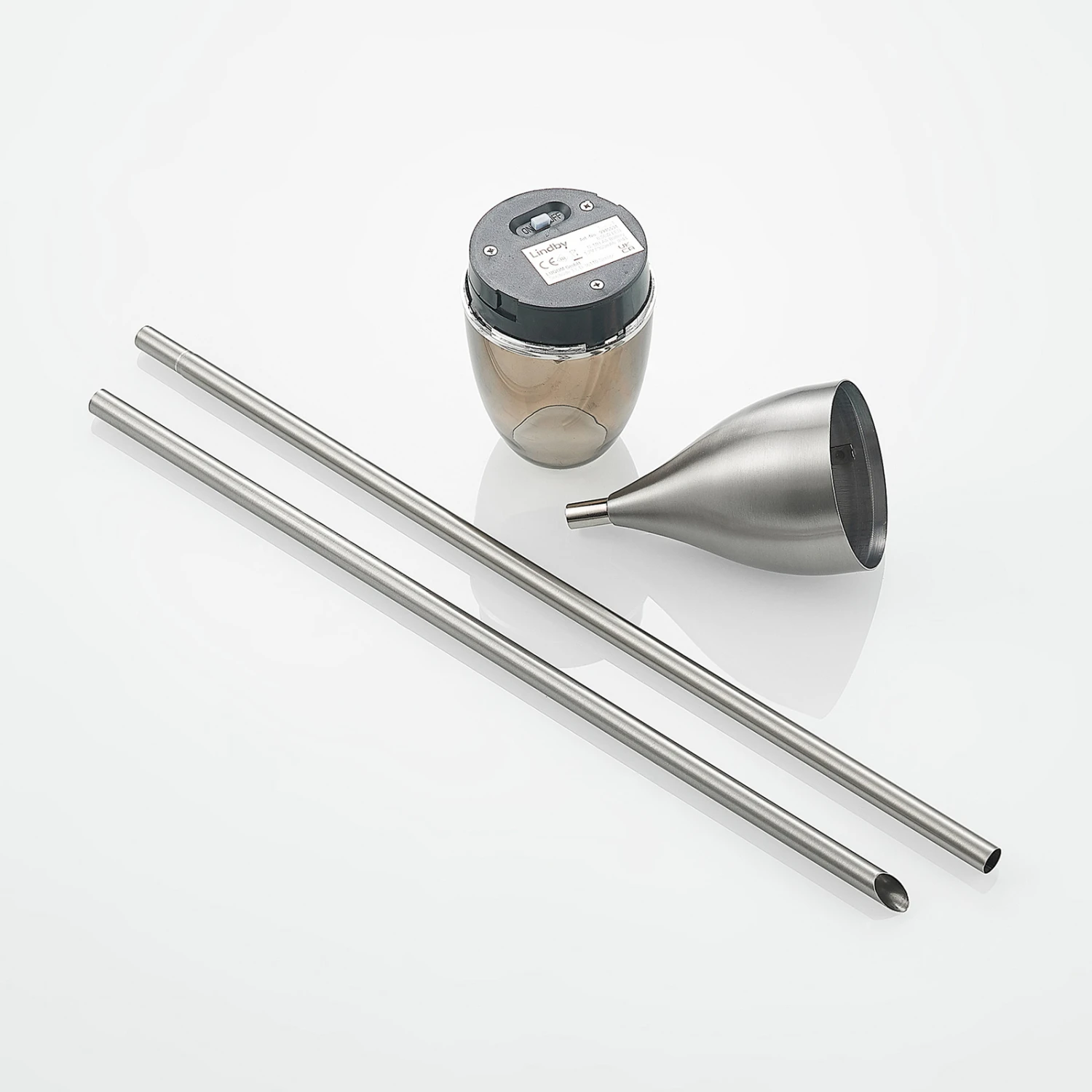 Lindby Jari LED-Solarleuchte, Edelstahl, Rauchgrau 11 Lindby Jari LED-Solarleuchte, Edelstahl, Rauchgrau – Bild 9