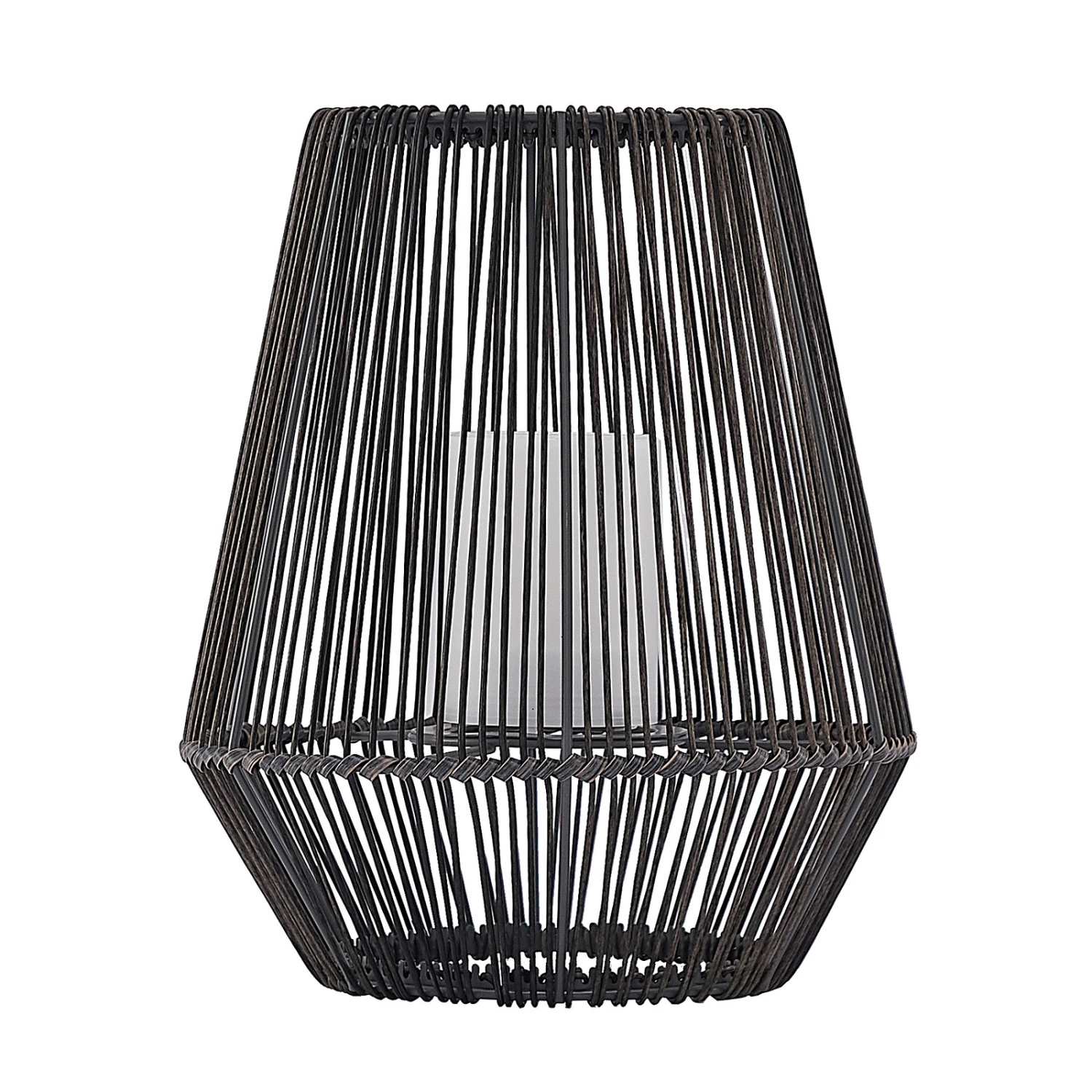 Lindby Kaati LED-Solar-Laterne, Rattanoptik, 26 Cm 5 Lindby Kaati LED-Solar-Laterne, Rattanoptik, 26 Cm – Bild 3