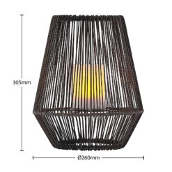 Lindby Kaati LED-Solar-Laterne, Rattanoptik, 26 Cm 14 Lindby Kaati LED-Solar-Laterne, Rattanoptik, 26 Cm -Philips Store 9945545 3