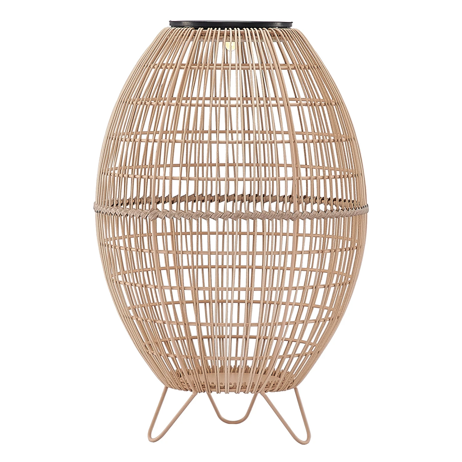 Lindby Josina LED-Solar-Laterne, Rattanoptik 5 Lindby Josina LED-Solar-Laterne, Rattanoptik – Bild 3