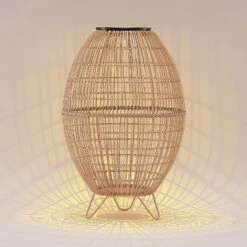 Lindby Josina LED-Solar-Laterne, Rattanoptik 15 Lindby Josina LED-Solar-Laterne, Rattanoptik -Philips Store 9945548 4