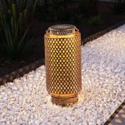 Lindby Vetle LED-Solar-Dekoleuchte, 25 Cm