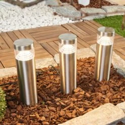 LED-Erdspießleuchten Agathe Im Dreier-Set